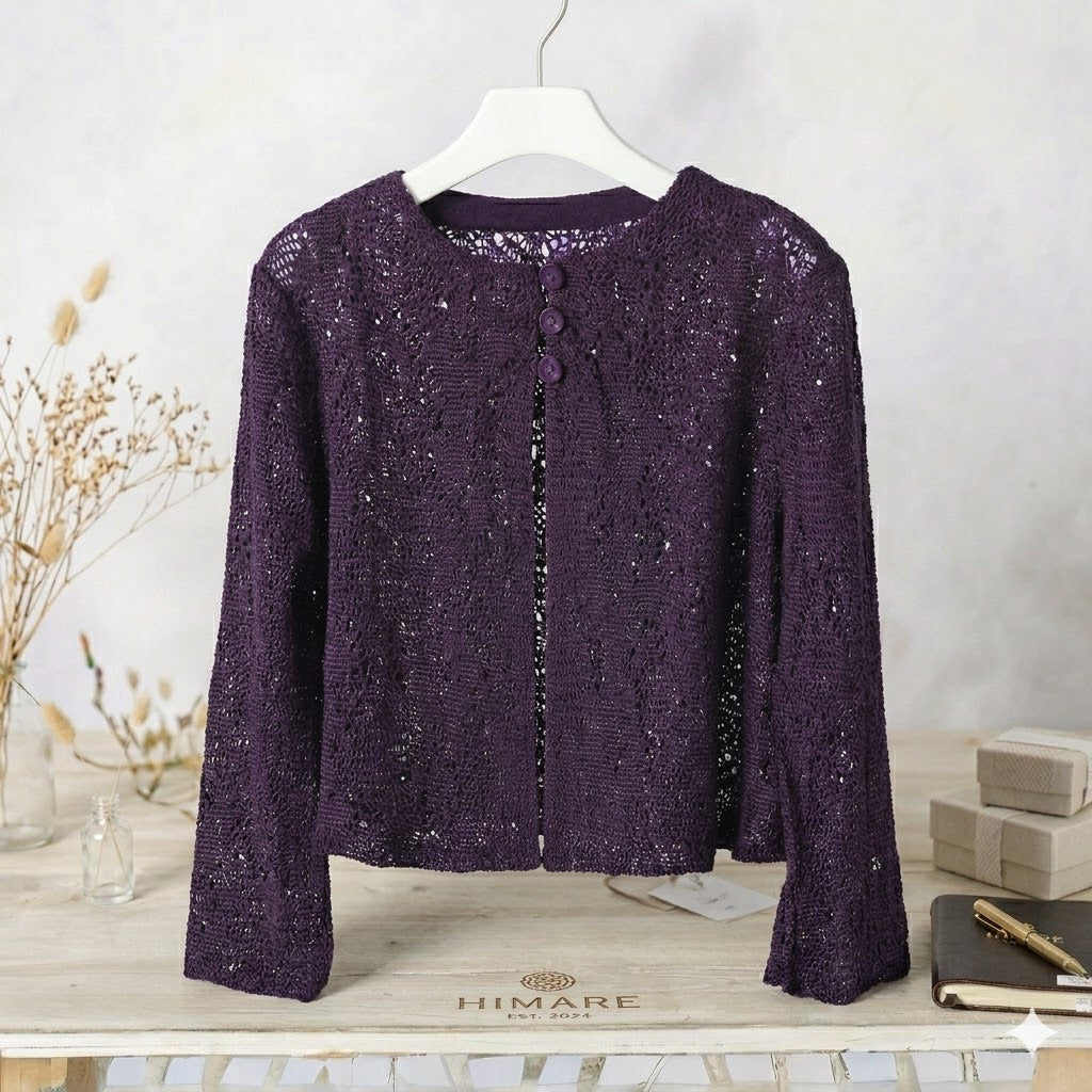Cardigan crochet pour fille