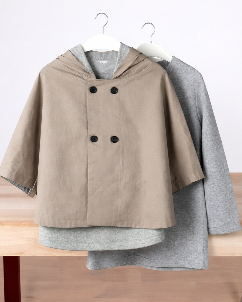 Ensemble fille deux pièces (cape+robe)
