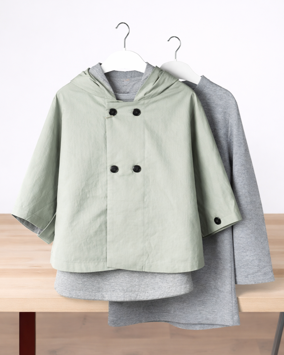 Ensemble fille deux pièces (cape+robe)