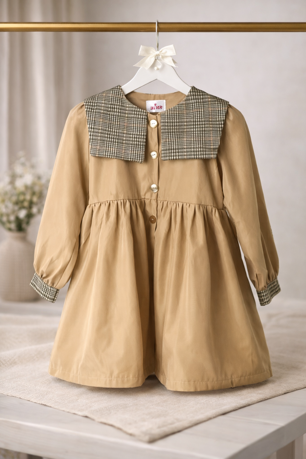 Trench coat style robe