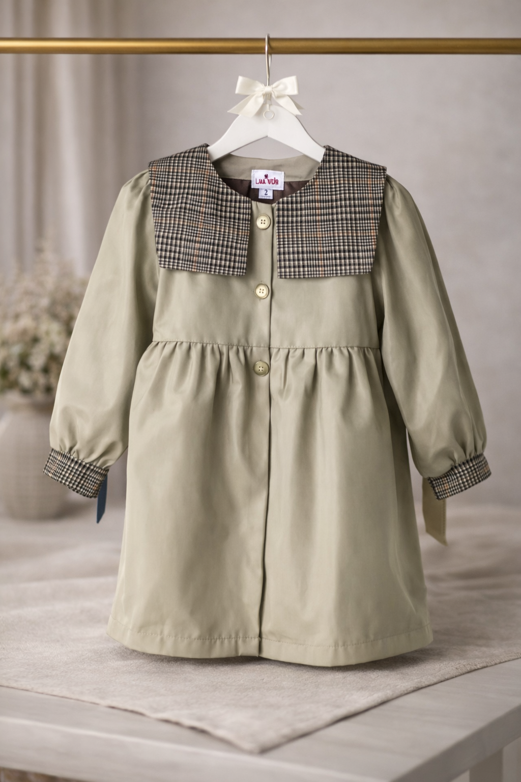 Trench coat style robe