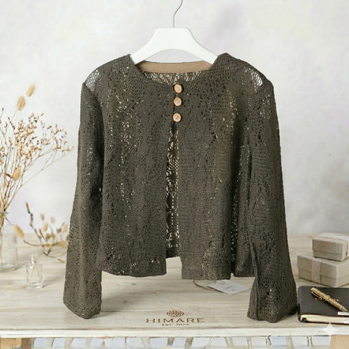 Cardigan crochet pour fille