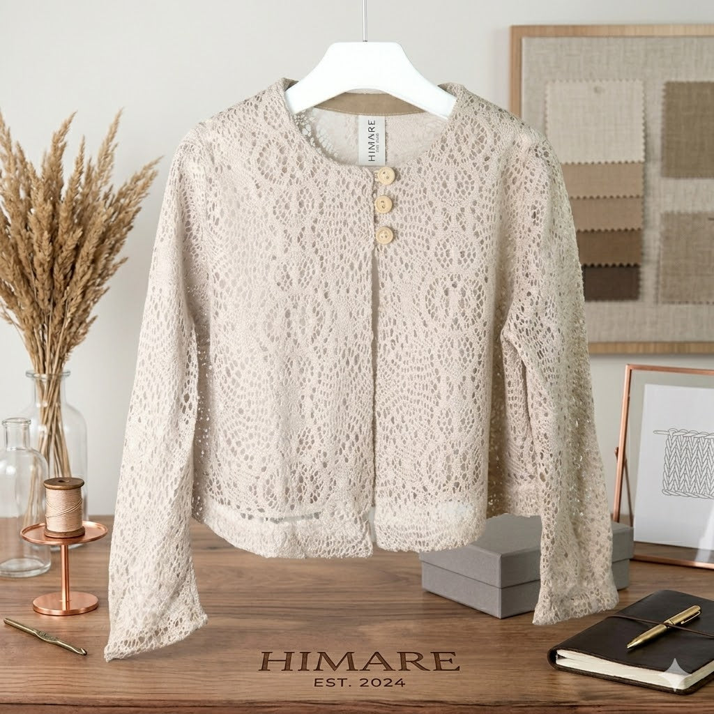 Cardigan crochet pour fille