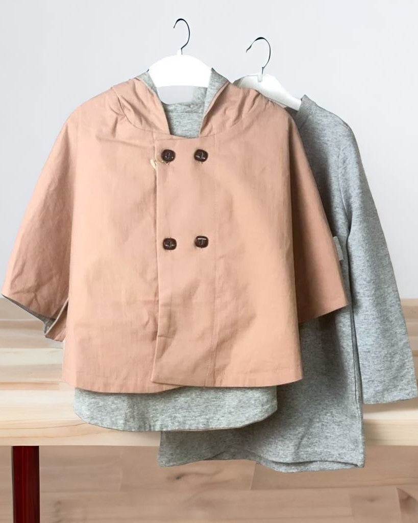 Ensemble fille deux pièces (cape+robe)