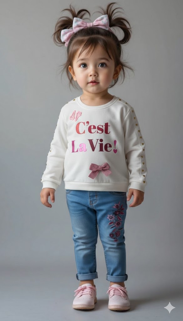 Ensemble bébé fille avec jean INXTENSO